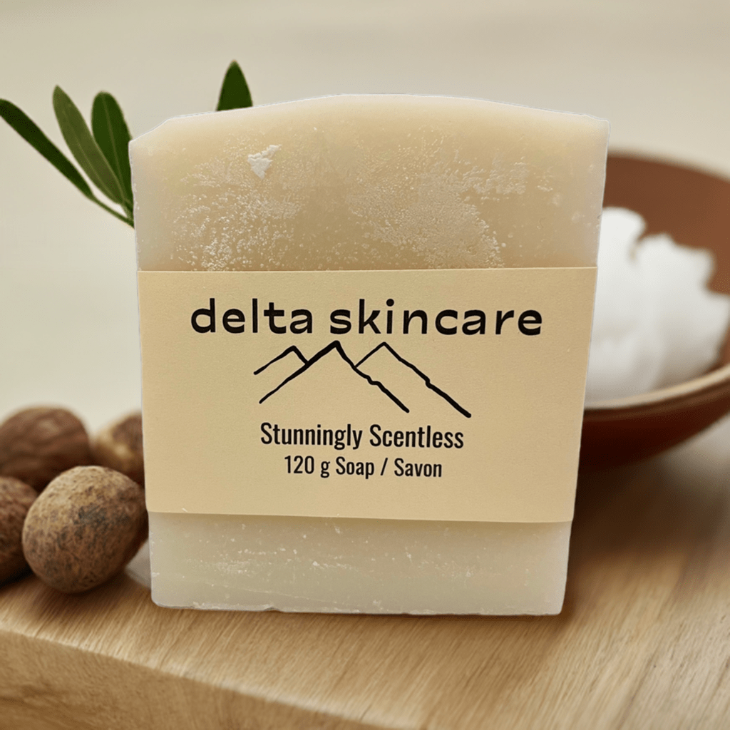 Stunningly Scentless Shea Butter Bar Soap - Delta Skincare - Soap