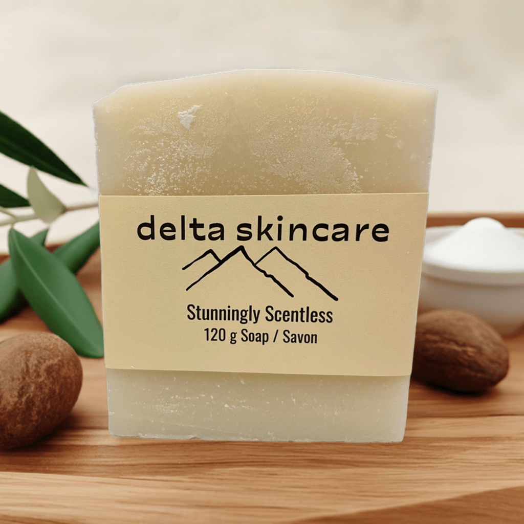 Stunningly Scentless Shea Butter Bar Soap - Delta Skincare - Soap